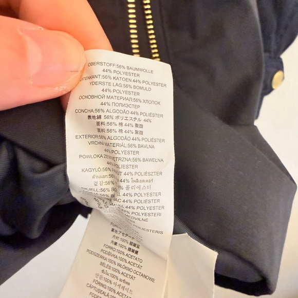 Michael Kors Women's Black Full Zip Trench Coat Size Small - Picture 6 of 6